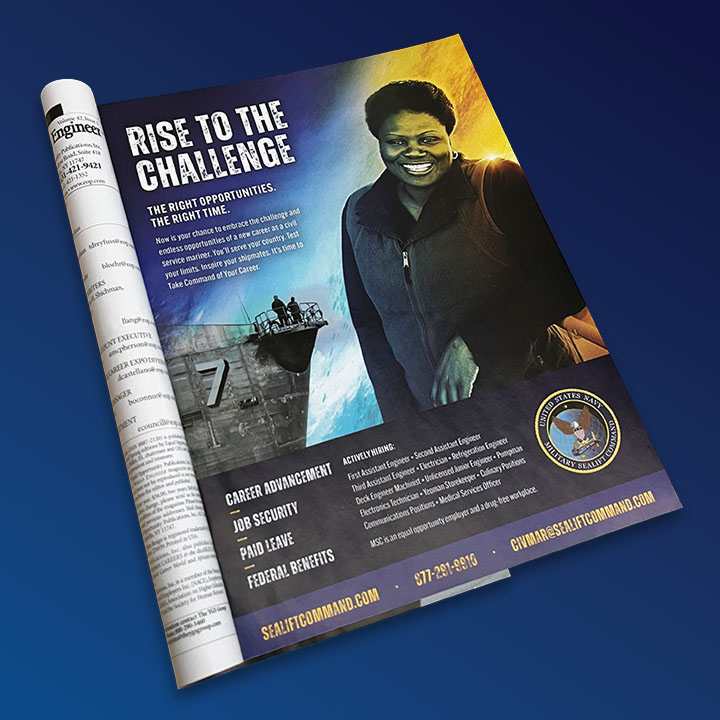 MSC Rise to the challenge magazine ad