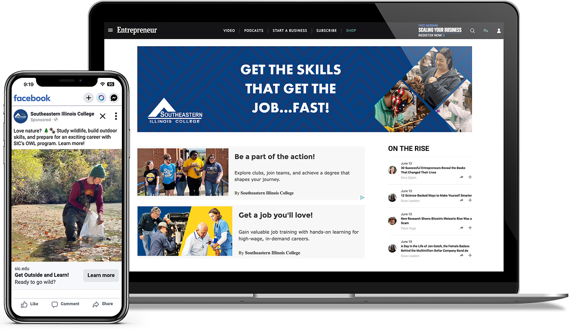 Southeastern Illinois College digital and social markup