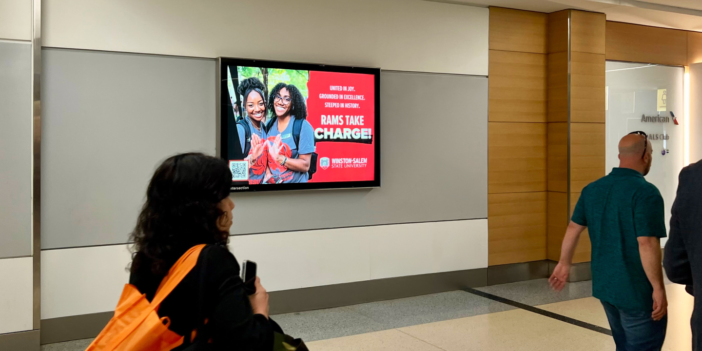 WSSU billboard video wall