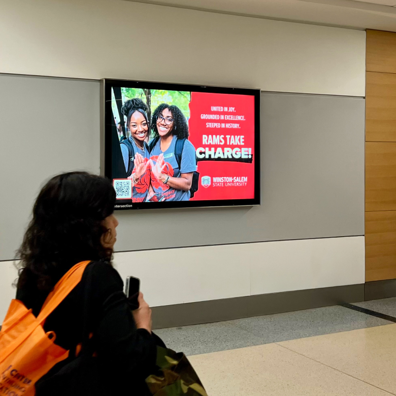 WSSU billboard video wall